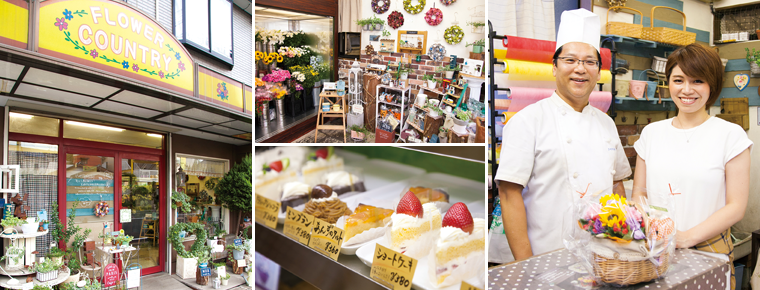 >花とケーキの香りが心地よいお店。「東大宮」で働く。メイン画像