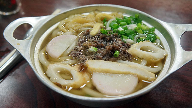 「麺類が甘い街、松山」より。